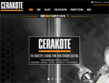 Tablet Screenshot of cerakoteguncoatings.com